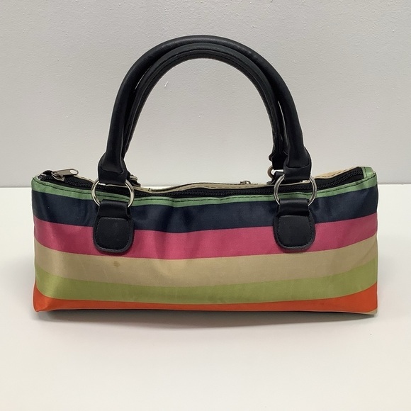Primeware Wine Clutch Bag with Wine Opener Multicolored Stripes (Preowned) - Picture 1 of 4
